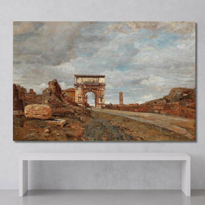 Arco Di Tito Vespasiano Tina Blau tbl13 quadro stampato su tela