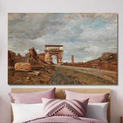 Arco Di Tito Vespasiano Tina Blau tbl13 quadro stampato su tela