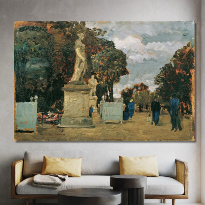 Dalle Tuileries – Giorno Grigio Tina Blau tbl17 quadro stampato su tela