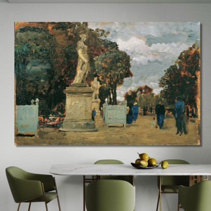 Dalle Tuileries – Giorno Grigio Tina Blau tbl17 quadro stampato su tela