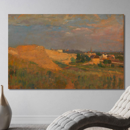 Vista Su Vienna Dalla Türkenschanze Tina Blau tbl19 quadro stampato su tela