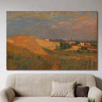 Vista Su Vienna Dalla Türkenschanze Tina Blau tbl19 quadro stampato su tela