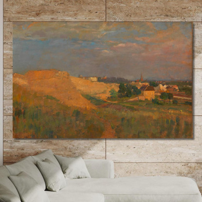 Vista Su Vienna Dalla Türkenschanze Tina Blau tbl19 quadro stampato su tela