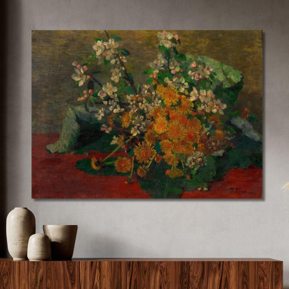 Composizione Floreale – Tarassaco E Fiori Di Melo Tina Blau tbl20 quadro stampato su tela