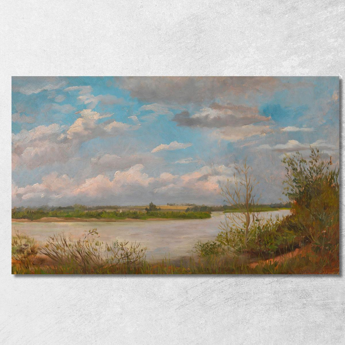 Paesaggio Del Danubio Tina Blau tbl23 quadro stampato su tela