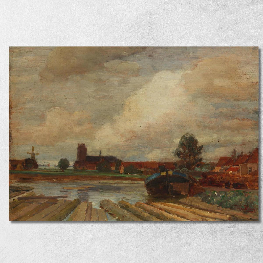 Dordrecht Tina Blau tbl24 quadro stampato su tela