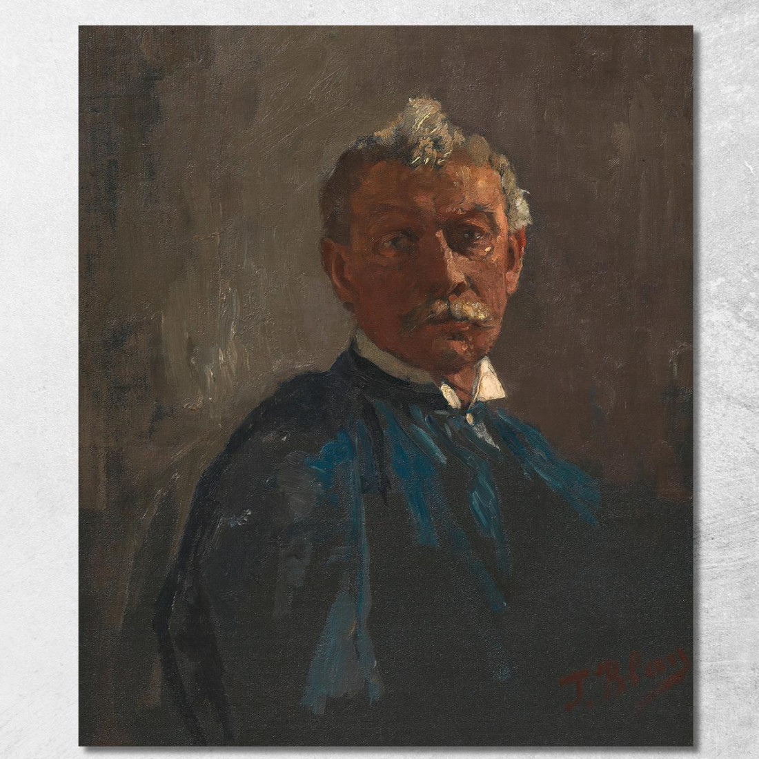 Ritratto Di Gentiluomo Tina Blau tbl29 quadro stampato su tela