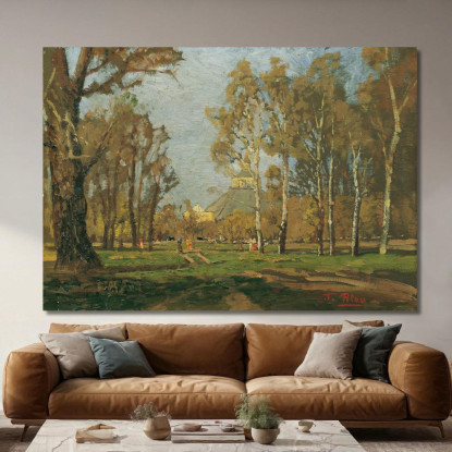 Nel Prater Presso La Rotonda Tina Blau tbl30 quadro stampato su tela