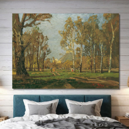 Nel Prater Presso La Rotonda Tina Blau tbl30 quadro stampato su tela