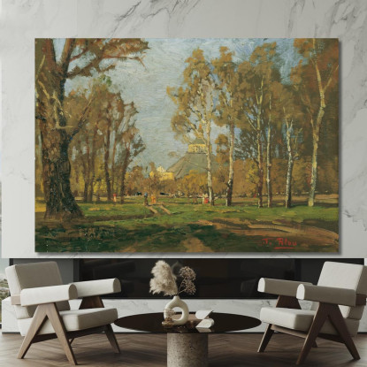 Nel Prater Presso La Rotonda Tina Blau tbl30 quadro stampato su tela