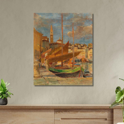 Nel Porto Di Pirano 3 Tina Blau tbl32 quadro stampato su tela