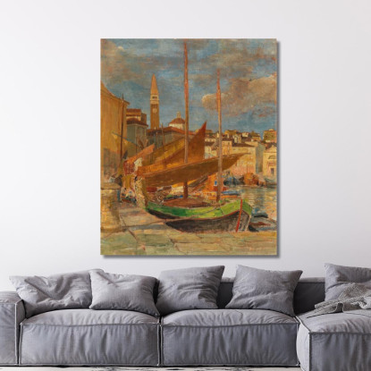 Nel Porto Di Pirano 3 Tina Blau tbl32 quadro stampato su tela