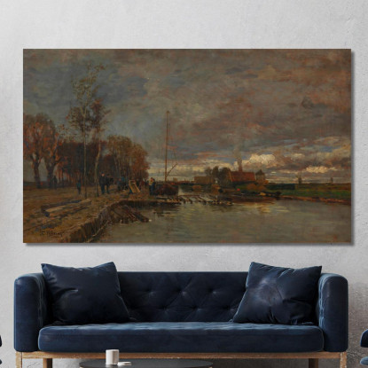 Canale Ad Amsterdam Tina Blau tbl33 quadro stampato su tela