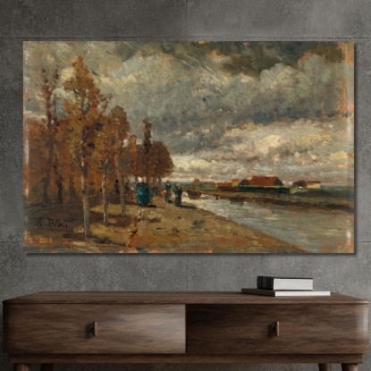 Canale In Olanda Tina Blau tbl34 quadro stampato su tela