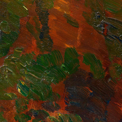 Chiesa Di Taufers – Piazza Del Villaggio Tina Blau tbl36 quadro stampato su tela