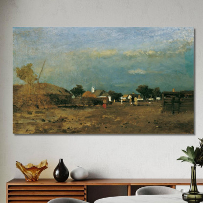 Paesaggio Nella Puszta Di Szolnok Tina Blau tbl39 quadro stampato su tela