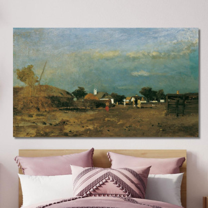 Paesaggio Nella Puszta Di Szolnok Tina Blau tbl39 quadro stampato su tela