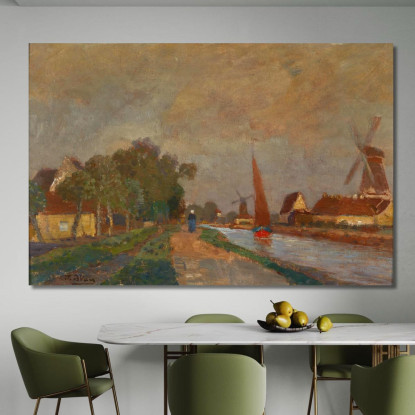 Motivo Da Franeker Tina Blau tbl41 quadro stampato su tela