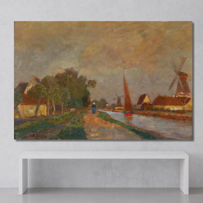 Motivo Da Franeker Tina Blau tbl41 quadro stampato su tela