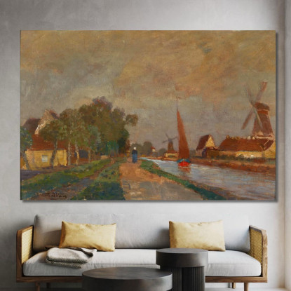 Motivo Da Franeker Tina Blau tbl41 quadro stampato su tela