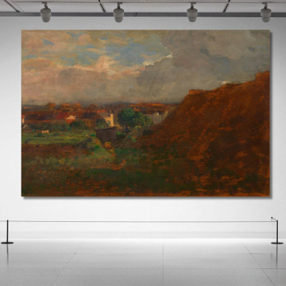 Cava Di Sabbia Con Vista Su Pötzleinsdorf Tina Blau tbl51 quadro stampato su tela