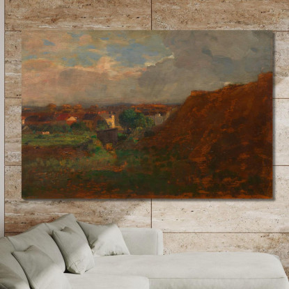 Cava Di Sabbia Con Vista Su Pötzleinsdorf Tina Blau tbl51 quadro stampato su tela