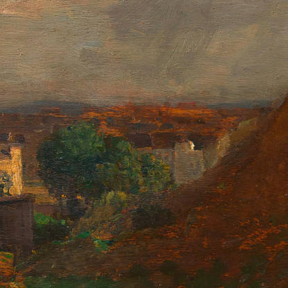 Cava Di Sabbia Con Vista Su Pötzleinsdorf Tina Blau tbl51 quadro stampato su tela