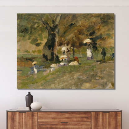 Giorno D'Estate Nel Prater Tina Blau tbl53 quadro stampato su tela
