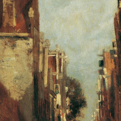 Strada Ad Amsterdam Tina Blau tbl56 quadro stampato su tela