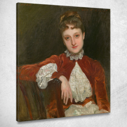 La Signora Charles Deering Marion Denison Whipple John Singer Sargent jss187 quadro stampato su tela