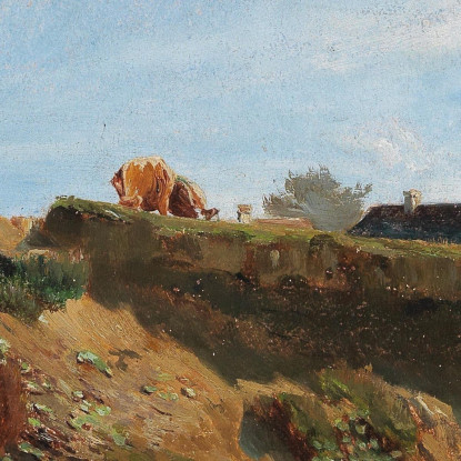 Paesaggio Estivo A Dachau Tina Blau tbl59 quadro stampato su tela