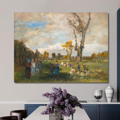 Domenica Nei Giardini Del Prater Tina Blau tbl60 quadro stampato su tela