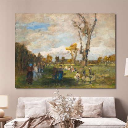 Domenica Nei Giardini Del Prater Tina Blau tbl60 quadro stampato su tela