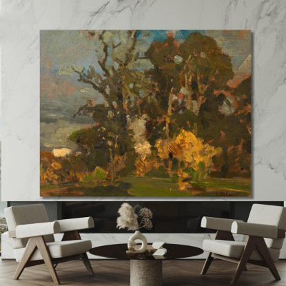 Prato Nel Bosco In Autunno Tina Blau tbl65 quadro stampato su tela