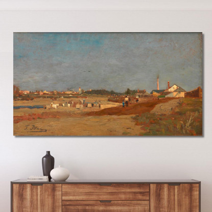 Lavanderia Sulla Wien Presso San Vito Tina Blau tbl66 quadro stampato su tela