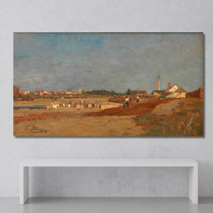 Lavanderia Sulla Wien Presso San Vito Tina Blau tbl66 quadro stampato su tela