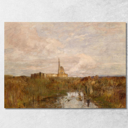 Palazzo Egizio – Esposizione Universale 1873 Vienna Tina Blau tbl68 quadro stampato su tela