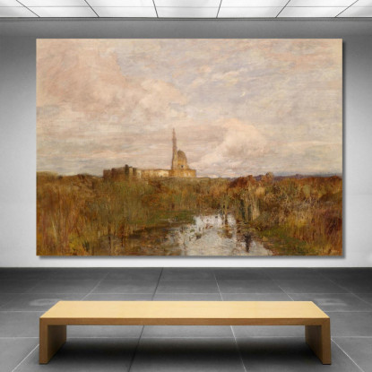 Palazzo Egizio – Esposizione Universale 1873 Vienna Tina Blau tbl68 quadro stampato su tela