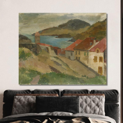 Vista Dal Forte Miradou A Collioure Walter Kurt Wiemken wkw19 quadro stampato su tela