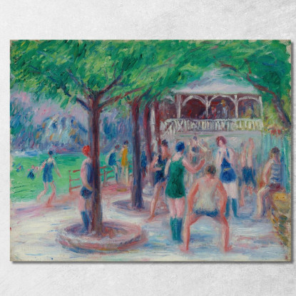 Bagnanti Che Giocano Studio N. 2 William James Glackens wjg5 quadro stampato su tela