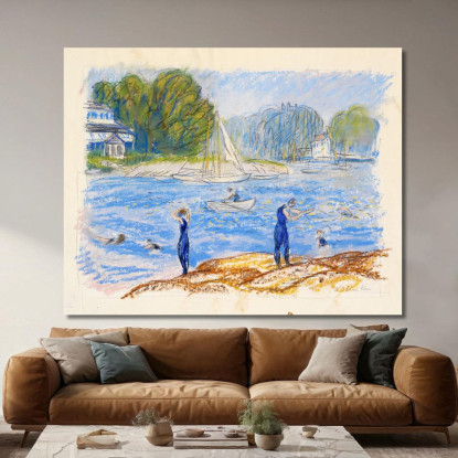 Bagnanti Ad Annisquam William James Glackens wjg6 quadro stampato su tela