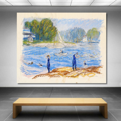 Bagnanti Ad Annisquam William James Glackens wjg6 quadro stampato su tela