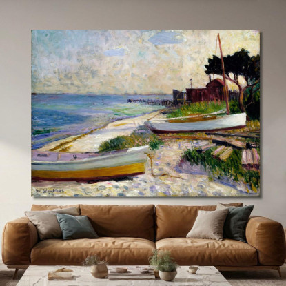 Scena Sulla Spiaggia William James Glackens wjg8 quadro stampato su tela