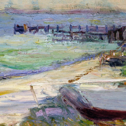 Scena Sulla Spiaggia William James Glackens wjg8 quadro stampato su tela