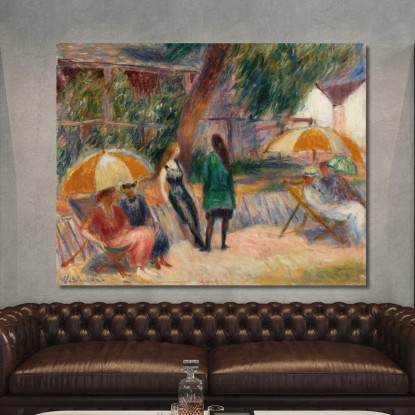 Spiaggia Con Figure A Bellport William James Glackens wjg10 quadro stampato su tela