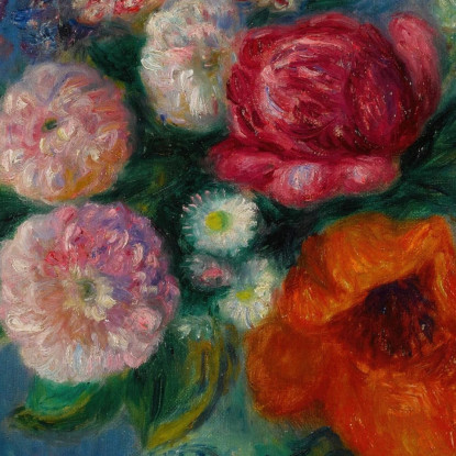 Bouquet Con Papavero William James Glackens wjg12 quadro stampato su tela