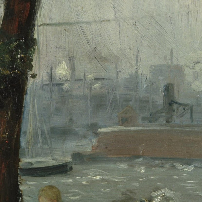 Parco East River William James Glackens wjg14 quadro stampato su tela