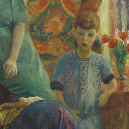 Gruppo Familiare William James Glackens wjg15 quadro stampato su tela