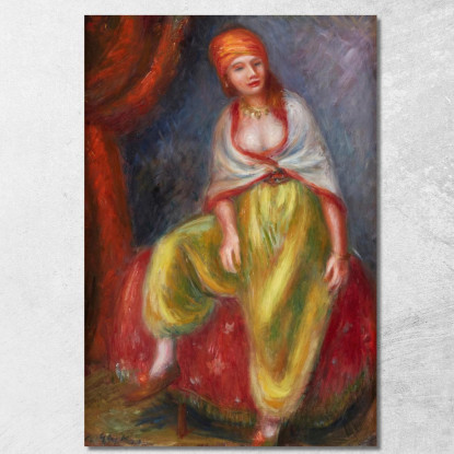 Ragazza In Costume Orientale William James Glackens wjg17 quadro stampato su tela