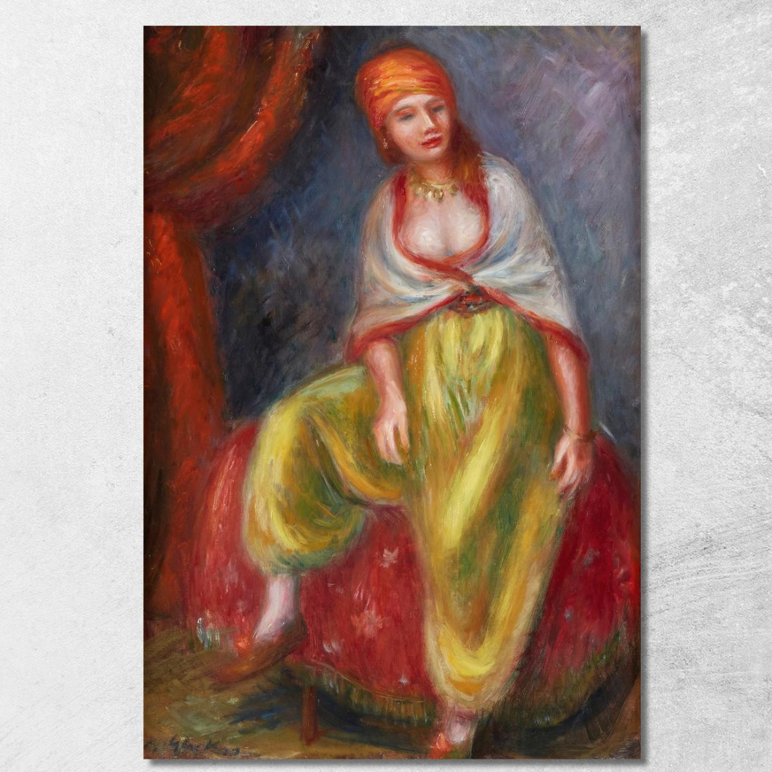 Ragazza In Costume Orientale William James Glackens wjg17 quadro stampato su tela